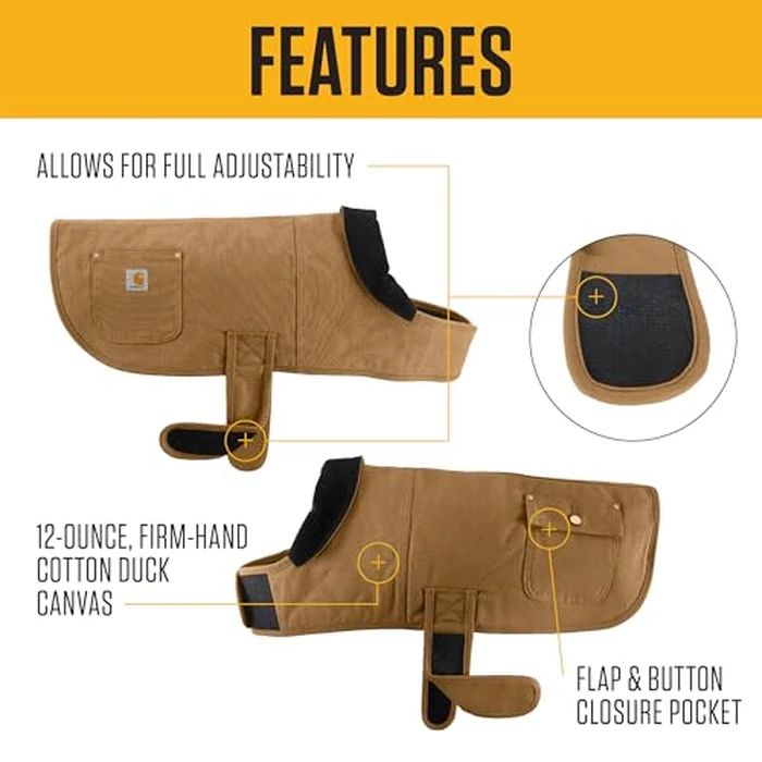 Carhartt Firm Duck Insulated Dog Chore Coat, Durable Weather Resistant Jacket for Cold and Windy Conditions, PFAS Free (Deep Wine), Medium by Carhartt - Image 2