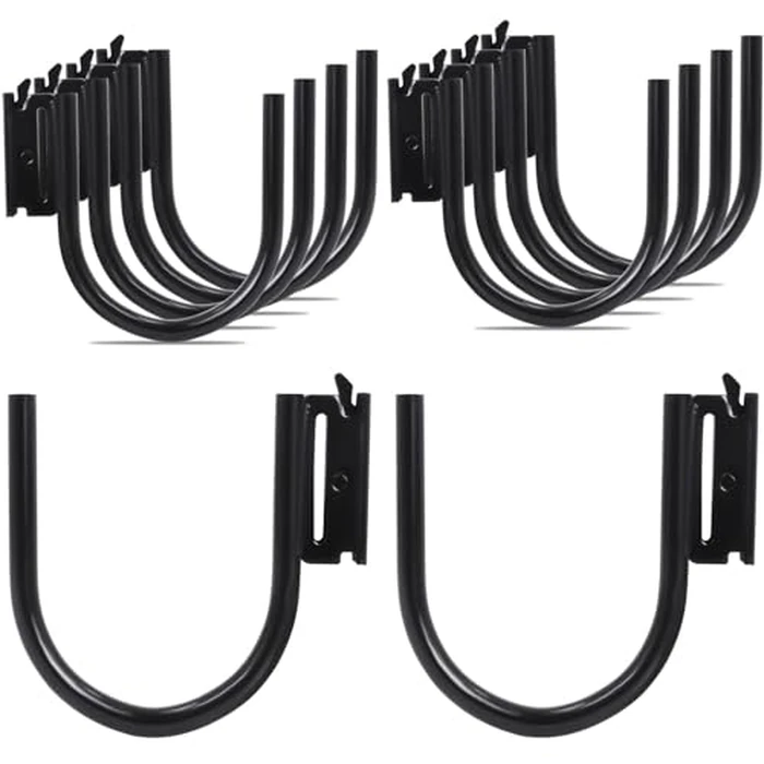 10 Pack E Track J Hooks Heavy Duty E Track 5" Large Steel J Hook E Track Accessories for Cargo Tie Down Systems in Enclosed Trailer Garage Workshop 0.5" Diameter Solid Steel Maximum Load 1500 Pounds by Hedday - Used - Very Good condition - CA$46.61