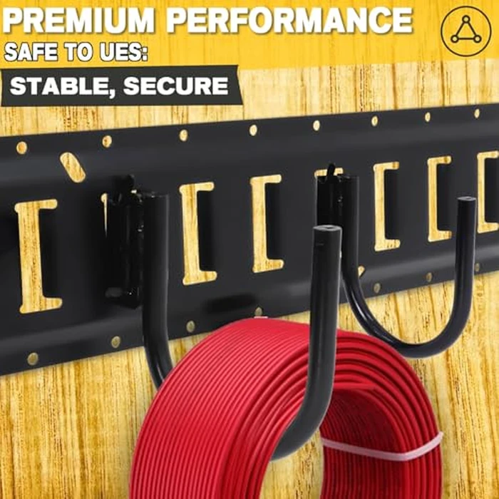 10 Pack E Track J Hooks Heavy Duty E Track 5" Large Steel J Hook E Track Accessories for Cargo Tie Down Systems in Enclosed Trailer Garage Workshop 0.5" Diameter Solid Steel Maximum Load 1500 Pounds by Hedday - Image 5