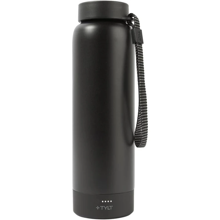 Tylt Insulated Wireless Charging Bottle - Black by Tylt - Refurbished - Brand New condition - US$50.98