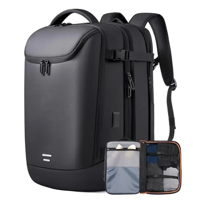 TANGCORLE Travel Carry on Backpack 50L Expandable Flight Approved Backpacks 17.3 inch Laptop and USB Charging Port bags Water Resistant Business Back Pack for Women & Men by TANGCORLE - Used - Like New condition - US$61.47