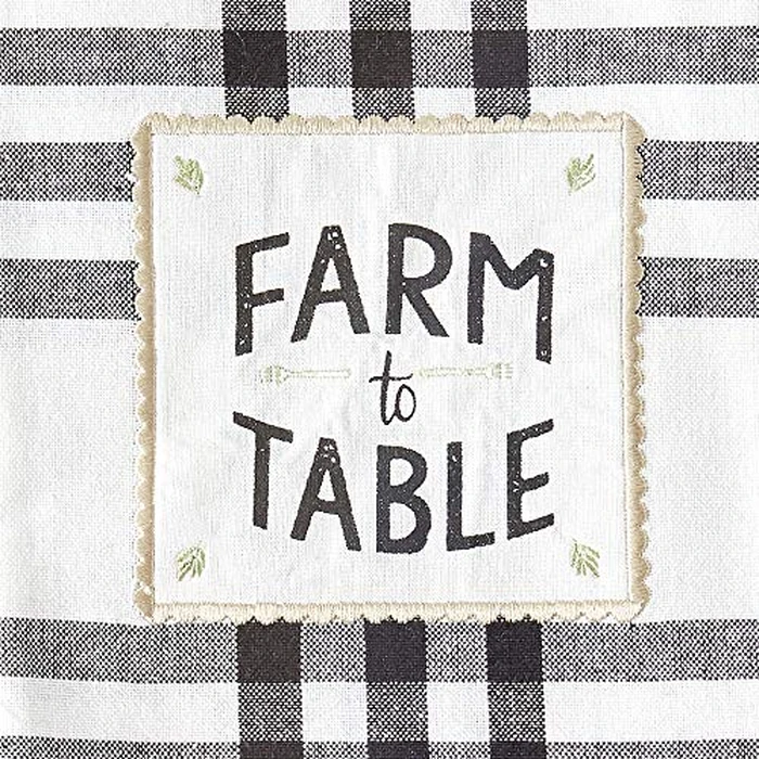 DII Home Sweet Farmhouse Kitchen Collection, Dishtowel Set, 18x28, Black, 4 Count by DII - Image 4