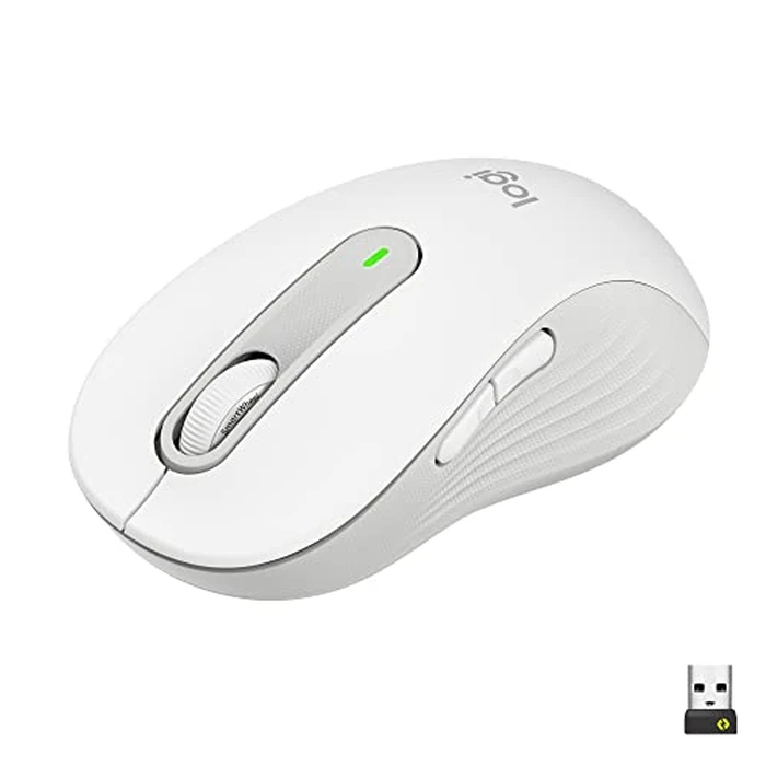 Logitech Signature M650 L Full Size Wireless Mouse - for Large Sized Hands, 2-Year Battery, Silent Clicks, Customizable Side Buttons, Bluetooth, for PC/Mac/Multi-Device/Chromebook - Off White by Logitech - Used - Very Good condition