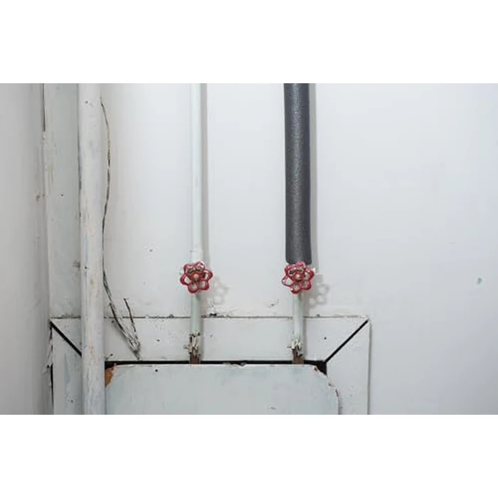 Duck Brand Foam Pipe Covers, Pipe Insulation Foam Tubes for Hot and Cold Water Pipes, Pre Slit and Self Sealing Adhesive Edge, 0.75 in. x 1 Ft., 6 Sticks Per Package, 6 Feet Total, Black by Duck Brand - Image 6