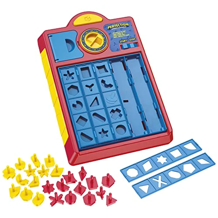 Perfection Game for Kids Ages 5 and Up, Pop Up Game, Customize The Tray for Over 250 Combinations, Kids Games, Games for 1+ Players (English & French) by Hasbro - Image 2