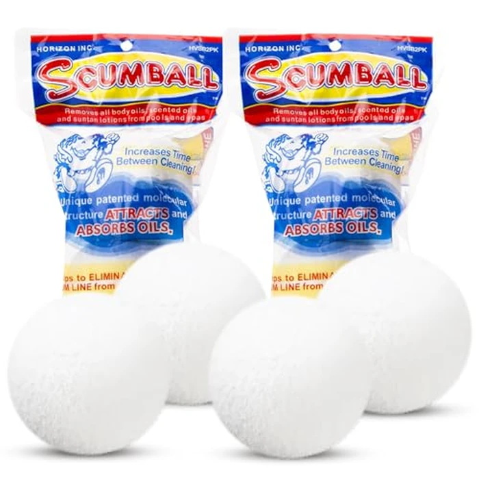 Scumball s for Hot Tub Foam Absorber & Pool Spa Surface Cleaner, Reusable 3" Foam Ball Absorbs Oils, Hot Tub Sponge Absorber, Hot Tub Accessories Prevent Foam Lines by SCUMBALL - Image 1