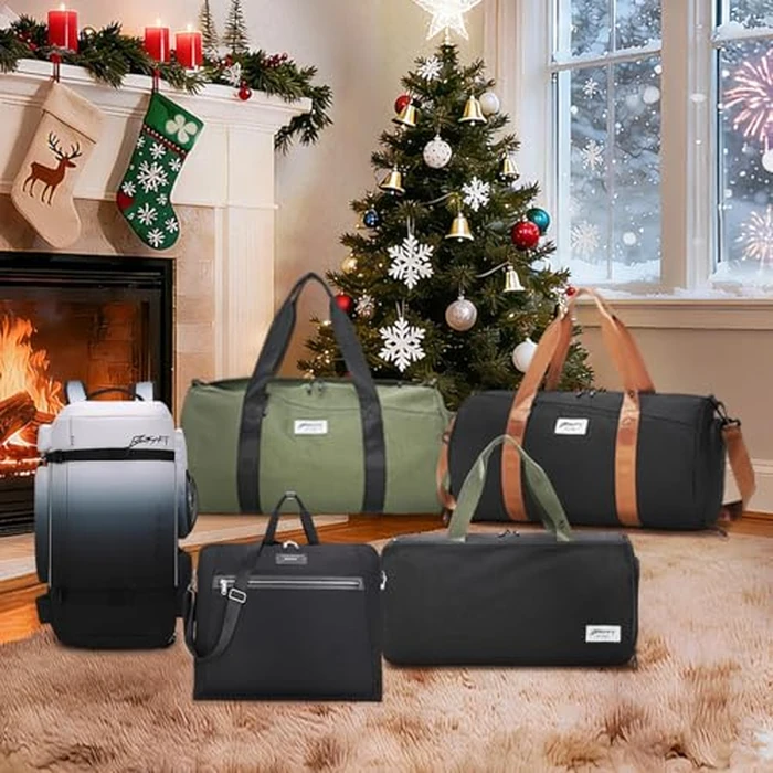 BE Smart Gym Sports Duffle Bag, Waterproof Gym Bags with Shoe Compartment, Lightweight Large Option for Overnight Workout Weekender Trip (Black-Brown, with Dry & Wet Pocket) by BESMART - Image 7
