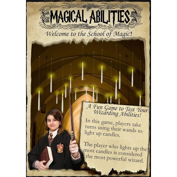 JMTONE Floating Candles with Wand 20 PCs Magic Hanging Candles FCHP-2-0 - White by JMTONE - Image 4