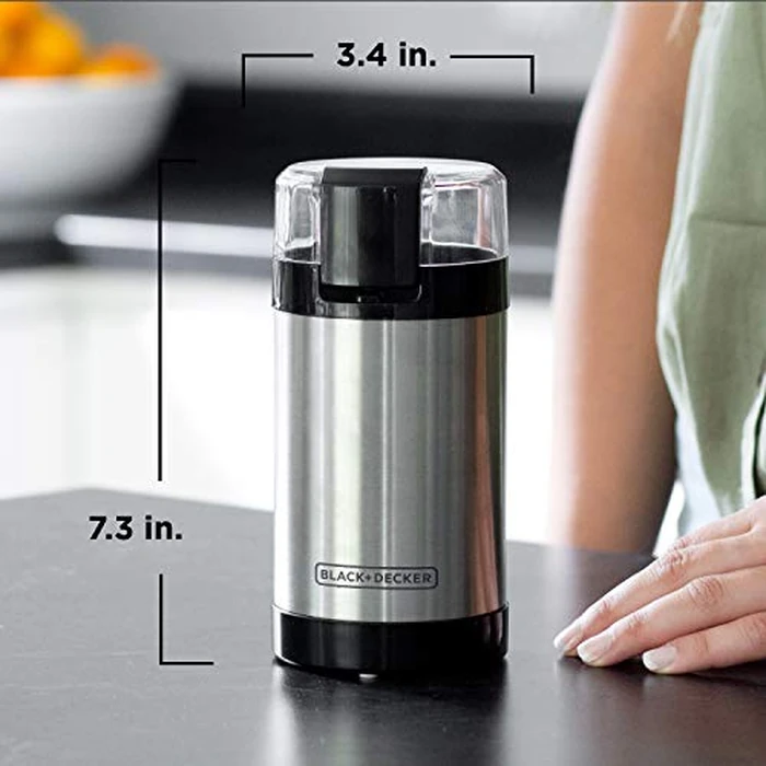 Black & Decker CBG110SC Easy Touch Electric Smartgrind Coffee & Spice Grinder, Black by BLACK+DECKER - Image 2