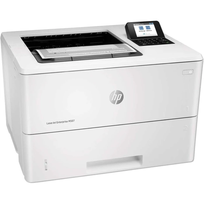 HP LaserJet Enterprise M507n Monochrome Laser Printer - White by HP - Image 2