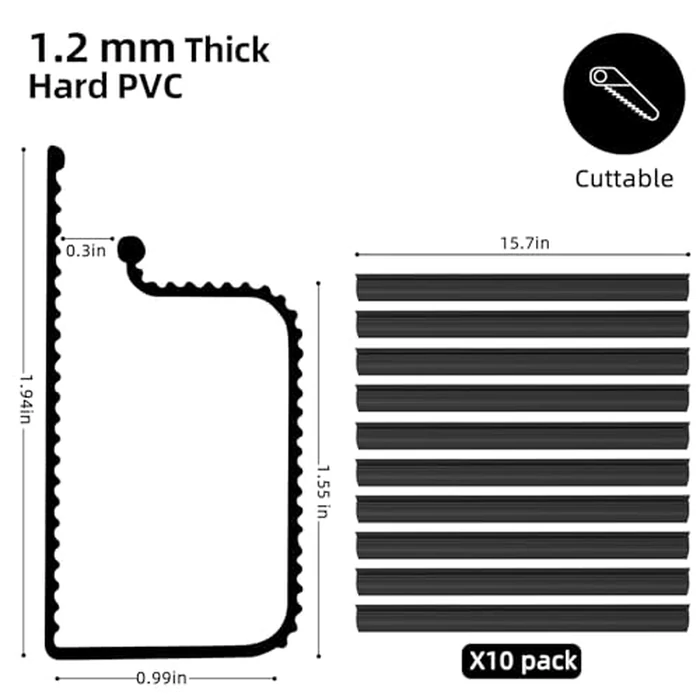 YECAYE 157in Cable Management, Cord Organizer,Easy Install Self-Adhesive Cord Hider, Cable Organizer, Cable Hider for Office Organization,Child & Pet Proof, Black by Yecaye - Image 2