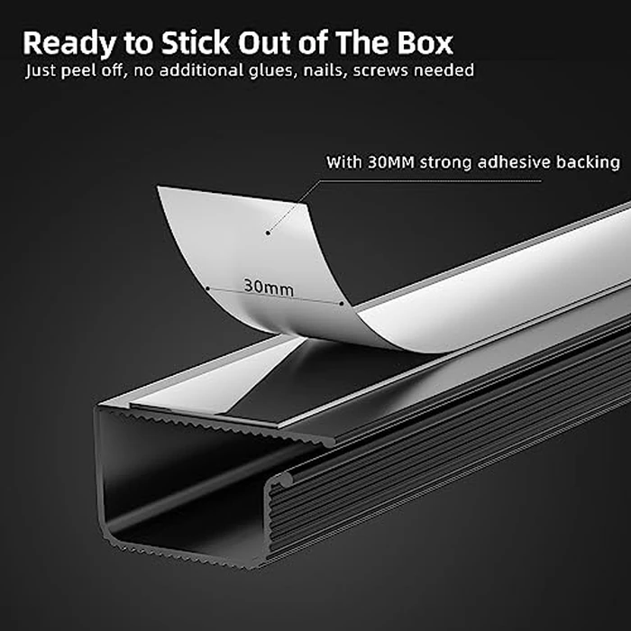 YECAYE 157in Cable Management, Cord Organizer,Easy Install Self-Adhesive Cord Hider, Cable Organizer, Cable Hider for Office Organization,Child & Pet Proof, Black by Yecaye - Image 4