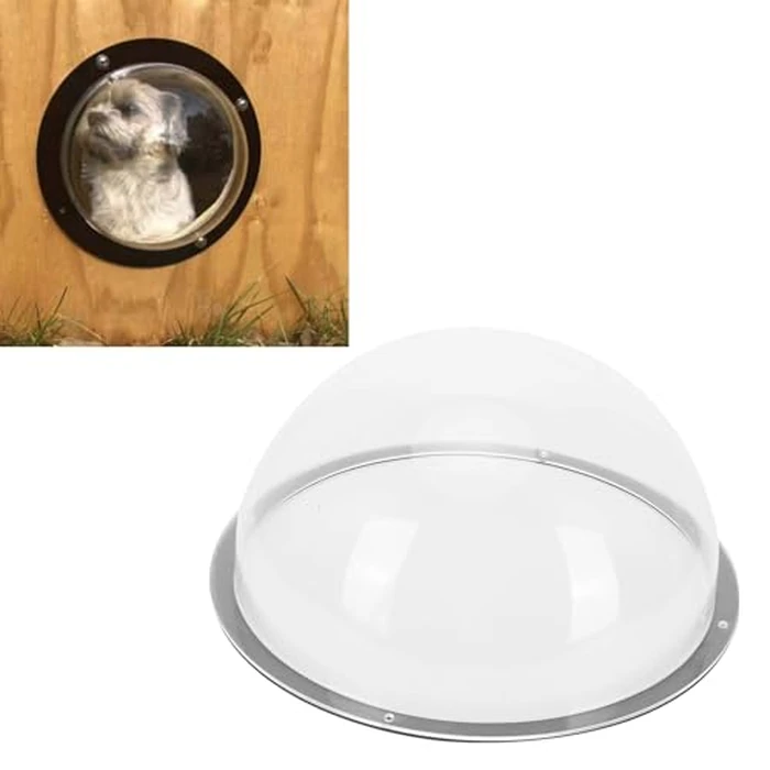 Dog Fence Window, Dome Pet Peek Window, Acrylic Dog Dome for Backyard Fence, Dog/cat/Horse, Pet Accessories by AUNMAS - Image 5