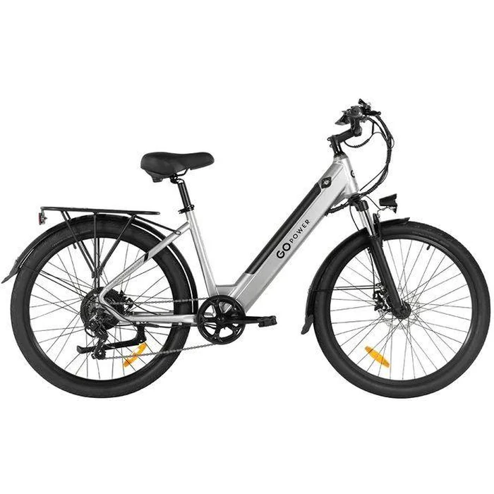 GoPowerBike GoVelo Electric Bike - Silver by GoPowerBike - Refurbished - Excellent condition - US$604.99
