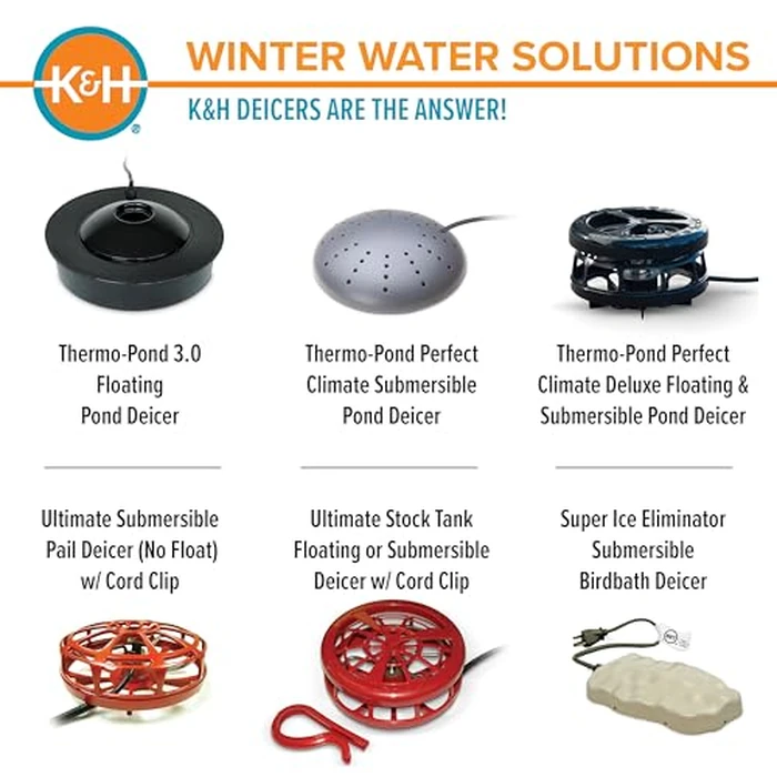 K&H Manufacturing Ultimate All-In-One Stock Tank De-Icer 1000-Watt Removable Floater Ring by K&H - Image 8