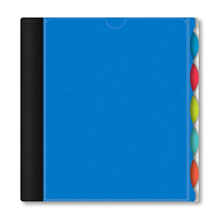 IQ+ iScholar 5-Subject Poly Cover Wirebound Notebook, College Ruled, 11 x 8.5 Inch Sheet Size, 200 Sheets, Blue (59906-BL) by iScholar - Used - Very Good condition