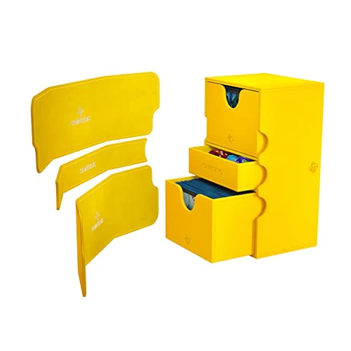 Gamegenic Card Deck Box - Stronghold XL Yellow 200CT - Durable and Sturdy TCG, OCG Card Storage - Compatible with Pokemon Yugioh Commander and MTG Magic: The Gathering Cards by Gamegenic - Image 2
