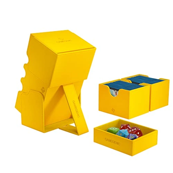 Gamegenic Card Deck Box - Stronghold XL Yellow 200CT - Durable and Sturdy TCG, OCG Card Storage - Compatible with Pokemon Yugioh Commander and MTG Magic: The Gathering Cards by Gamegenic - Image 4
