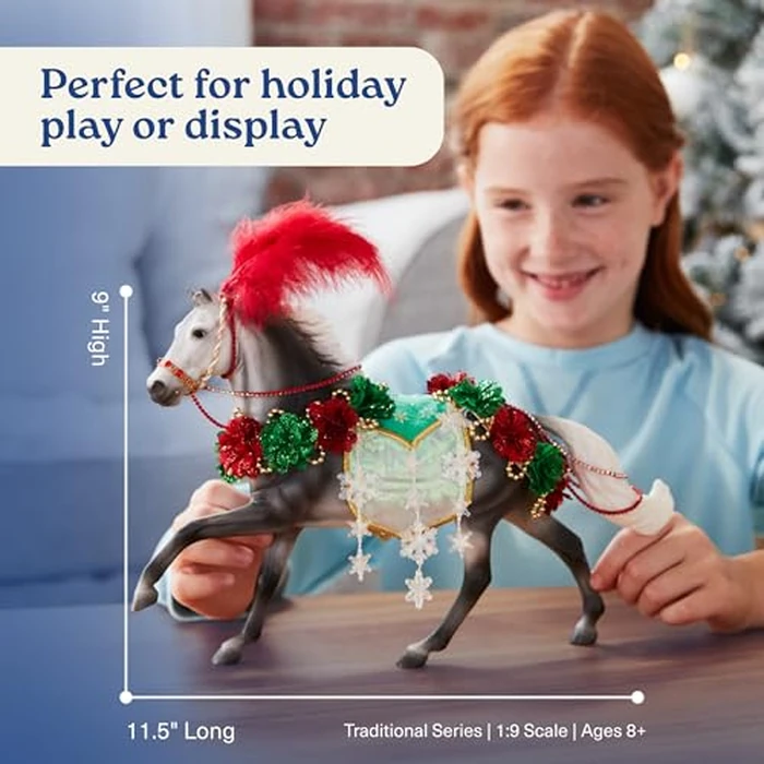 Breyer Horses 2025 Holiday Collection | Christmas in Bloom - Holiday Horse | Model # B-HP-10222 by Breyer - Image 3