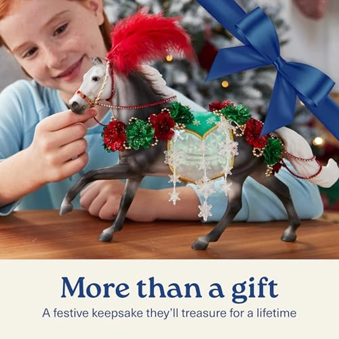 Breyer Horses 2025 Holiday Collection | Christmas in Bloom - Holiday Horse | Model # B-HP-10222 by Breyer - Image 4