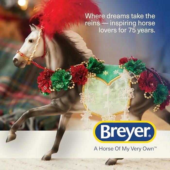 Breyer Horses 2025 Holiday Collection | Christmas in Bloom - Holiday Horse | Model # B-HP-10222 by Breyer - Image 7