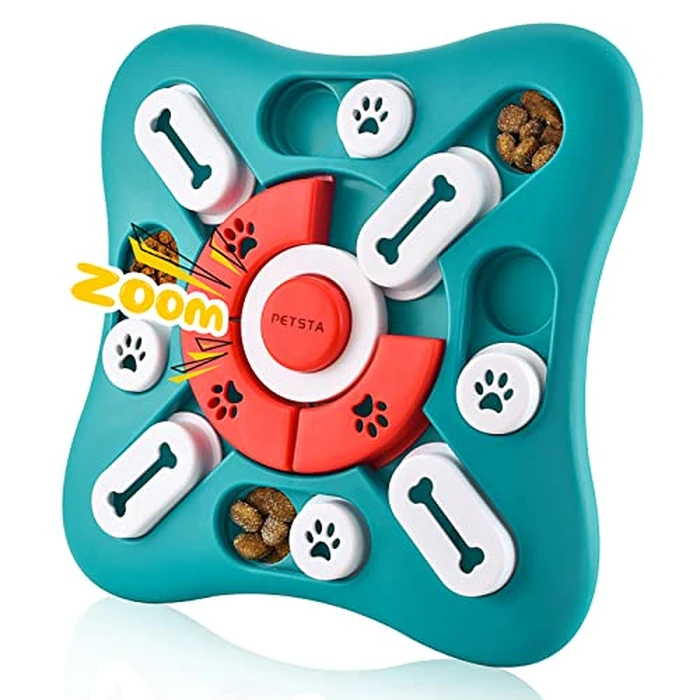 PETSTA Dog Puzzle Toys, Treat Dispensing Dog Enrichment Toys for IQ Training and Brain Stimulation, Interactive Mentally Stimulating Toys as Gifts for Puppies, Cats, Dogs by PETSTA - Used - Very Good condition