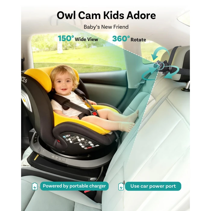 OTTOCAST Cabin Care Car Adapter with Baby Car Camera, Wireless CarPlay Display on CarScreen 2026, Plug-and-Play 1080P HD Rear Seat Baby Monitor, Split Screen Navigation, for Parents & Pet Owners by OTTOCAST - Image 3