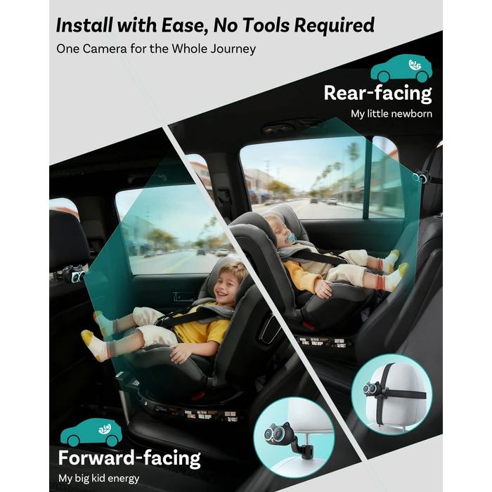 OTTOCAST Cabin Care Car Adapter with Baby Car Camera, Wireless CarPlay Display on CarScreen 2026, Plug-and-Play 1080P HD Rear Seat Baby Monitor, Split Screen Navigation, for Parents & Pet Owners by OTTOCAST - Image 6