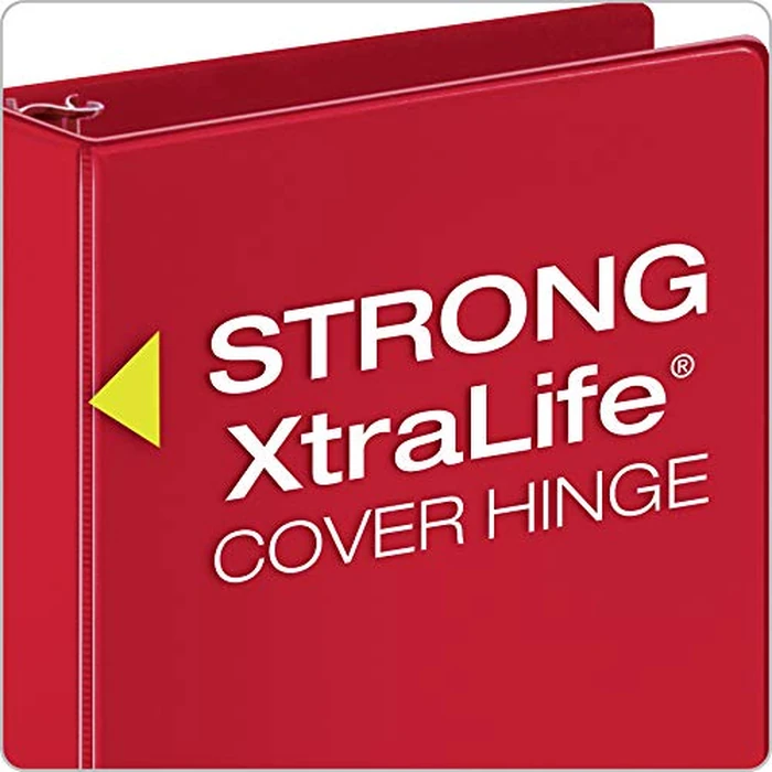 Cardinal 3 Ring Binders, Binders for School and Office, Durable 2 Inch Binder with Round Rings, Holds 475-Sheets, ClearVue Covers, Non-Stick, PVC-Free, Assorted Colors, 4 Pack (29311) by Cardinal - Image 3
