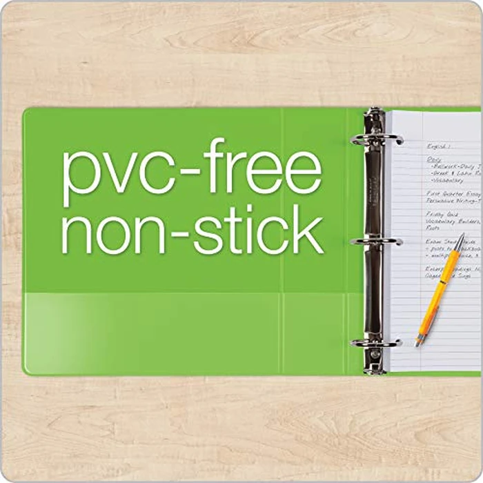 Cardinal 3 Ring Binders, Binders for School and Office, Durable 2 Inch Binder with Round Rings, Holds 475-Sheets, ClearVue Covers, Non-Stick, PVC-Free, Assorted Colors, 4 Pack (29311) by Cardinal - Image 4