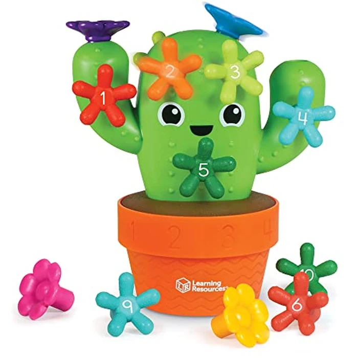 Learning Resources Carlos the Pop & Count Cactus - 16 Pieces, Age 18+ Months, Toddler Montessori Toys, Stacking Shape, Sorting And Matching Skill Activities, Educational Games by Learning Resources - Used - Like New condition - US$11.69
