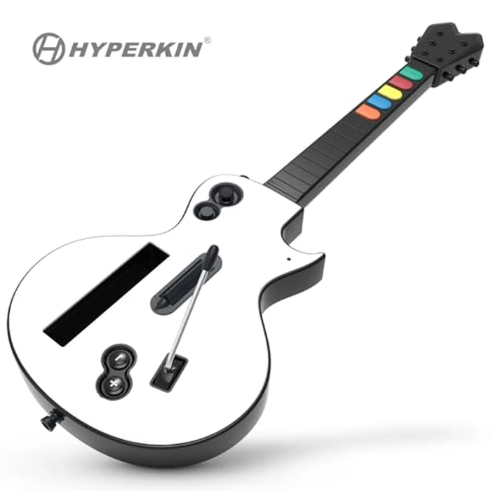Hyperkin - Hyper Strummer - Wireless Wii Guitar Controller with Strap - Compatible with Guitar Hero and Rock Band Games (EXCLUDING: Rock Band 1) by Hyperkin - Used - Very Good condition