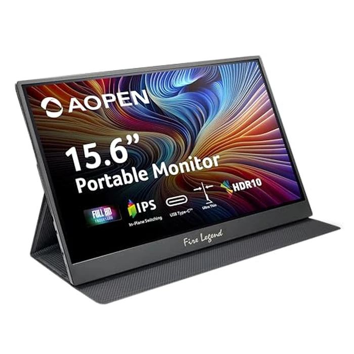 Acer AOPEN 16PM1Q Bbmiuux 15.6" Full HD (1920 x 1080) Widescreen Portable IPS Display | 4ms (G to G) | 2 Speakers | USB Type-C and Mini HDMI Cable Incl. by AOPEN - Used - Like New condition - CA$83.60