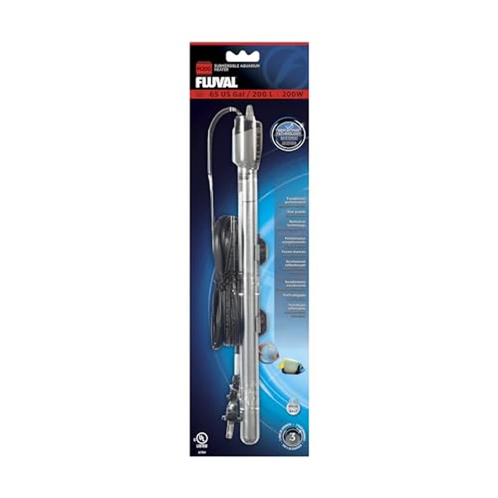 Fluval M 200-Watt Submersible Aquarium Heater - High-Performance, Compact Heating with Mirror Technology for Fresh & Saltwater Tanks by Fluval - Used - Very Good condition - US$30.23