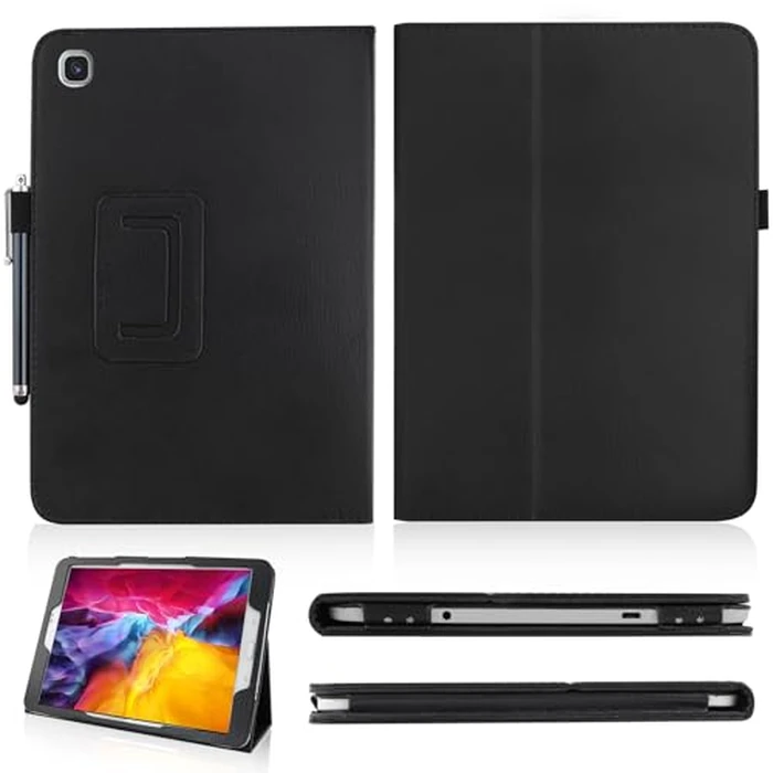 Slim Leather Case for Samsung Galaxy Tab S5e 10.5 Inch 2019 (SM-T720 T725 T727), Multi-Angle Stand Full-Protective Tablet Cover Book Case with Stylus Pen,Screen Film (Black) by MEIYOUQI - Image 8