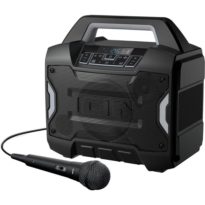 ION Audio Sport Boom All-Weather Rechargeable Speaker with Microphone - Black by ION Audio - Refurbished - Premium condition