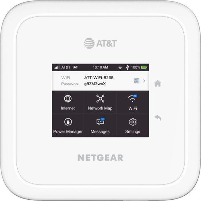 Netgear Nighthawk (MR6110) M6 5G WiFi 6 Mobile Hotspot Router (AT&T) - White by Netgear - Refurbished - Acceptable condition - US$81.49