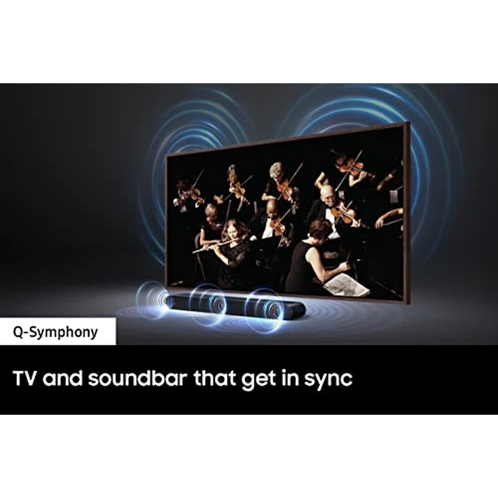 SAMSUNG HW-S50B/ZA 3.0ch All-in-One Soundbar w/Dolby 5.1, DTS Virtual:X, Q Symphony, Built in Center Speaker, Adaptive Sound Lite, Bluetooth Multi Connection, 2022 Black by Samsung - Image 6