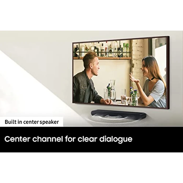 SAMSUNG HW-S50B/ZA 3.0ch All-in-One Soundbar w/Dolby 5.1, DTS Virtual:X, Q Symphony, Built in Center Speaker, Adaptive Sound Lite, Bluetooth Multi Connection, 2022 Black by Samsung - Image 7