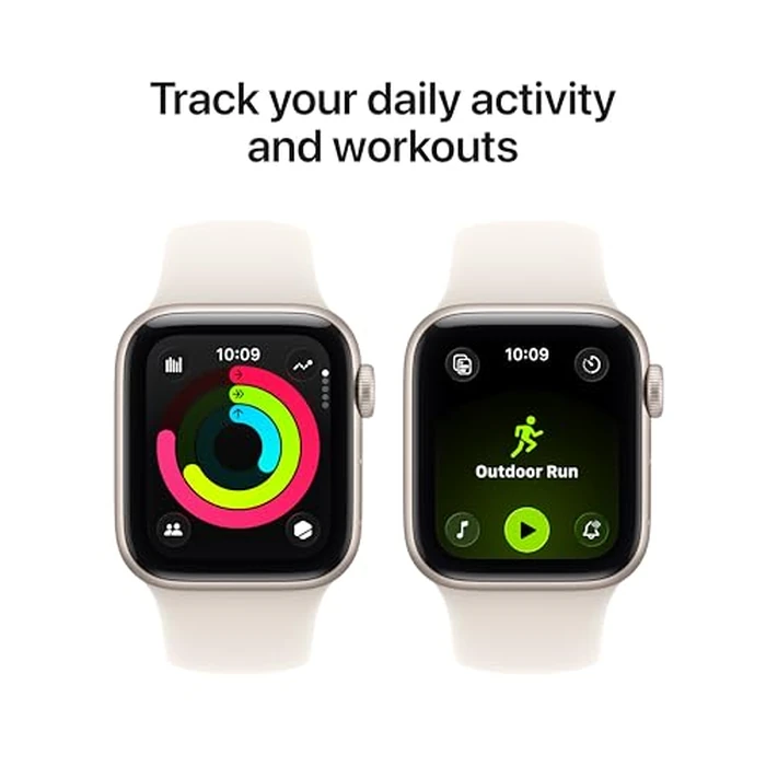 Apple Watch SE 3 [GPS 40mm] Smartwatch with Starlight Aluminum Case with Starlight Sport Band - S/M. Fitness and Sleep Trackers, Heart Rate Monitor, Always-On Display, Water Resistant by Apple - Image 5