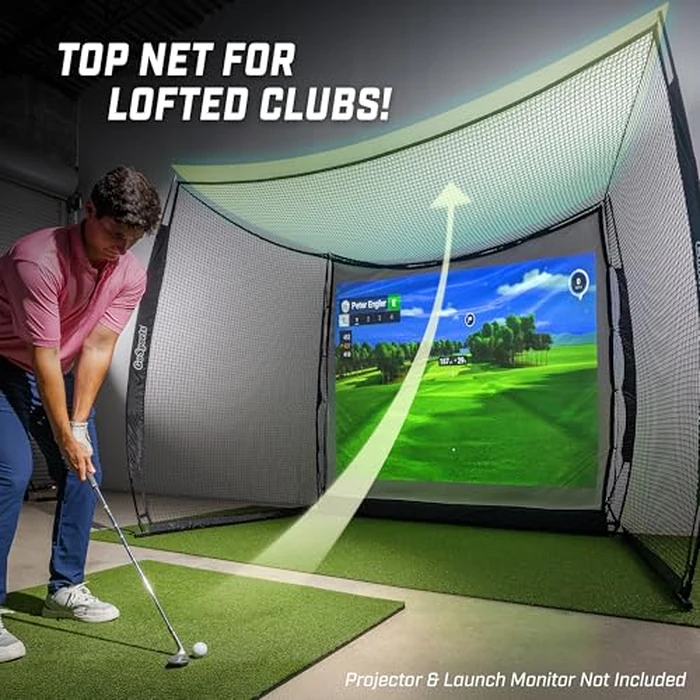 GoSports Range Cage 10 ft x 8 ft Golf Practice Hitting Net with Impact Screen by GoSports - Image 6