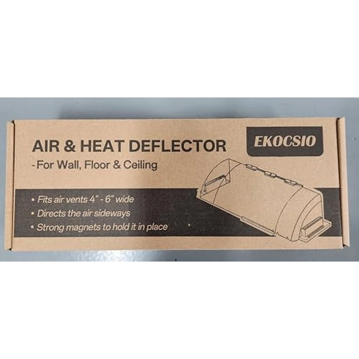 2 Pack Air & Heat Deflector for Vents, Sidewalls and Ceiling Registers, Adjustable from 8.5" to 15" by EKOCSIO - Image 7