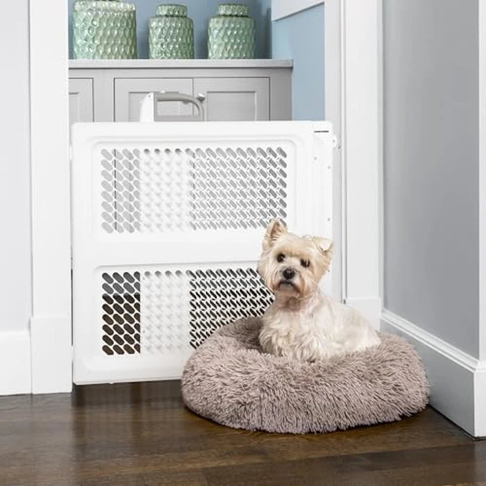 Safety 1st Lift, Lock and Swing Gate - Pressure or Hardware installed, Fits Spaces Between 28" and 42" Wide, 28" Tall, White by Safety 1st - Image 8
