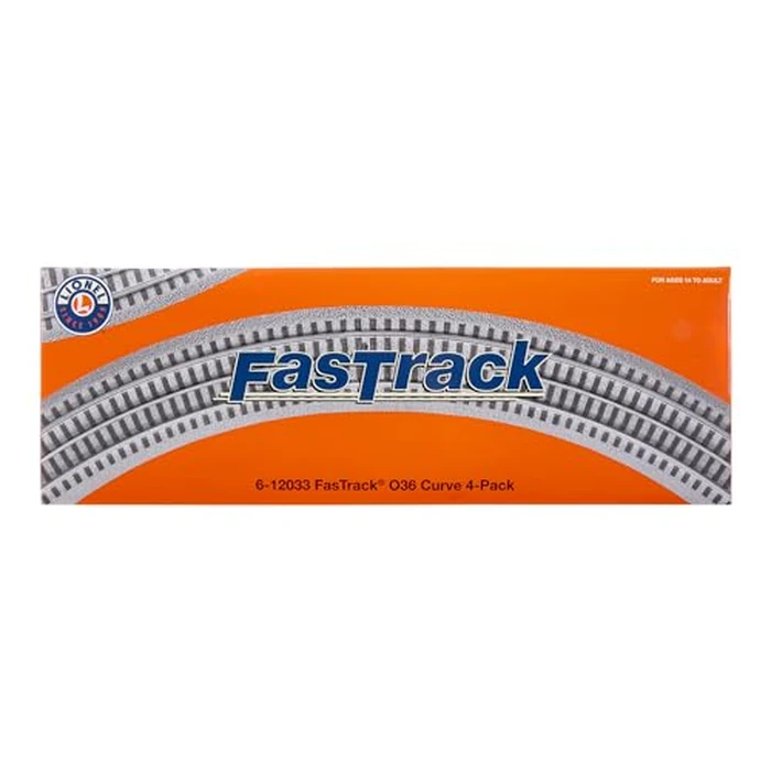 Lionel FasTrack Electric O Gauge, O36 Curve Track, 4-Pack by Lionel - Image 2