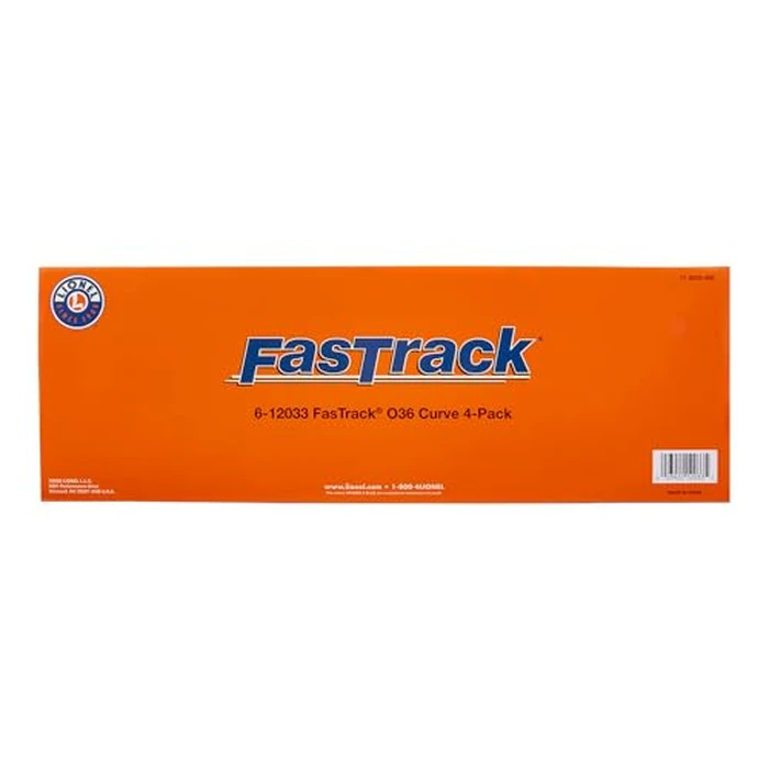 Lionel FasTrack Electric O Gauge, O36 Curve Track, 4-Pack by Lionel - Image 3