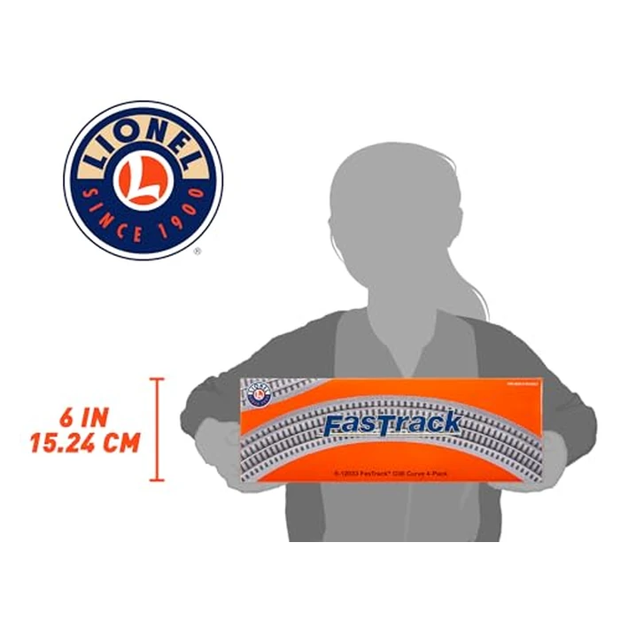 Lionel FasTrack Electric O Gauge, O36 Curve Track, 4-Pack by Lionel - Image 4