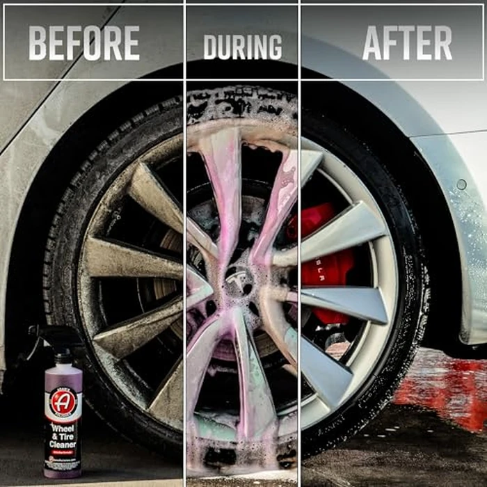 Adam's Polishes Wheel & Tire Cleaner Gallon - Professional All in One Tire & Wheel Car Wash Wheel Well Cleaning Spray for Car Detailing | Safe On Most Rim Finishes by Adam's Polishes - Image 1