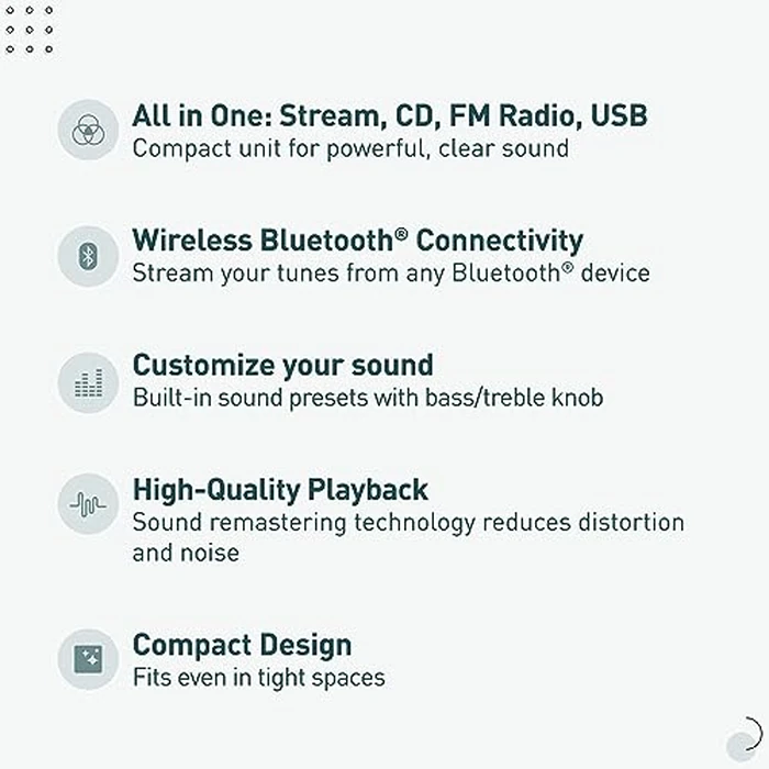 Panasonic SCPM700 Micro System with CD, Radio and Bluetooth, Black by Panasonic - Image 2