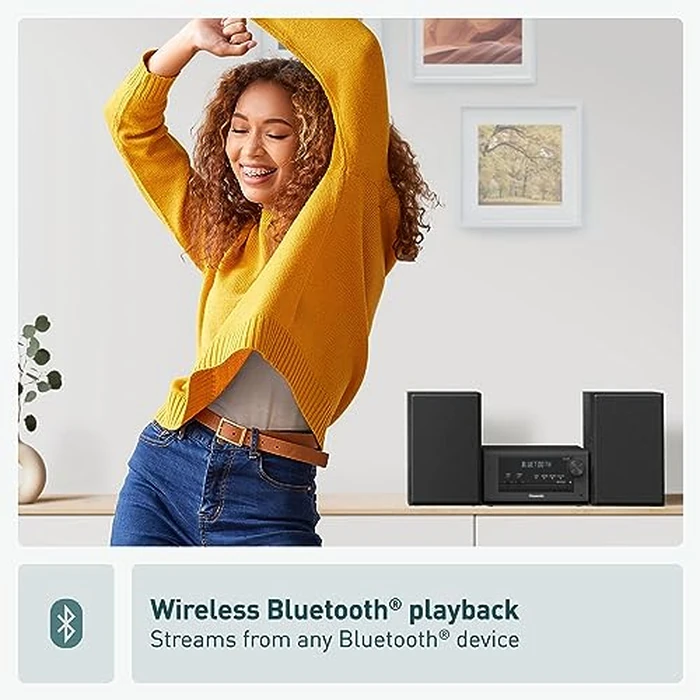 Panasonic SCPM700 Micro System with CD, Radio and Bluetooth, Black by Panasonic - Image 4