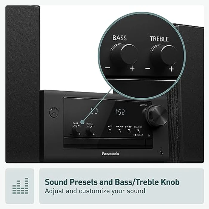 Panasonic SCPM700 Micro System with CD, Radio and Bluetooth, Black by Panasonic - Image 6